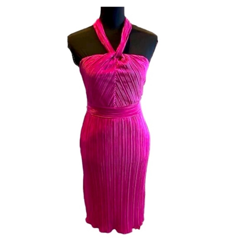 Kirious Pink Halter Mini Dress